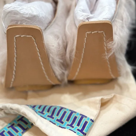 TORY BURCH Fur Mongolian Shearling Evan Botties